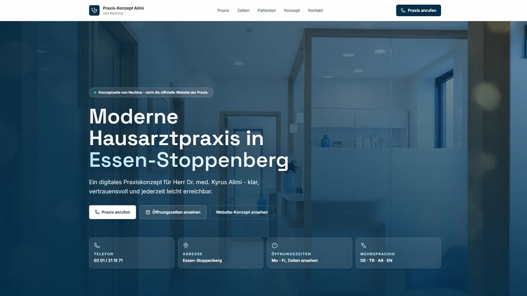 Website-Projekt Alimi – Webdesign von Nexhive